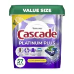 Cascade Platinum Plus Dishwasher Pods (Lemon Scent) – 171 Count (3 x 57-Count) for $25.06 ($0.15/count)
