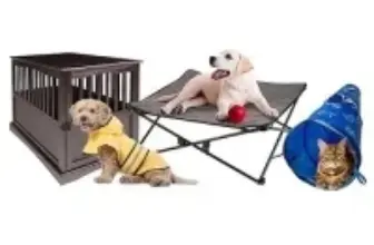 Up to 75% Off Select Pet Beds, Crates, and Feeders – Prices Starting at $13 $90.00