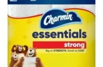 Charmin Essentials Strong Toilet Paper (6 Mega Rolls) for $3.74
