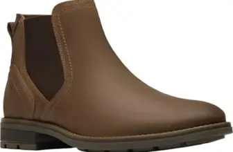Clarks Emmet Easy Chelsea Boot in Cola Suede for $39.99