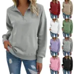 Comfort Colors Long Sleeve Zip Collared Sweatshirt for $3.99