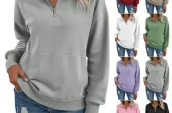 Comfort Colors Long Sleeve Zip Collared Sweatshirt for $3.99
