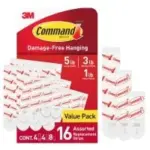 Command Assorted Refill Adhesive Strips for Wall Hooks Now $3.57