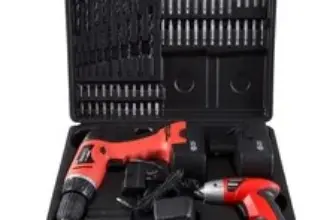 74-Piece Combo Cordless Drill & Driver Set with 2 Batteries – $69.99