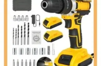 3-in-1 Cordless Hammer Drill Combo Kit with 2 Batteries – $30.99