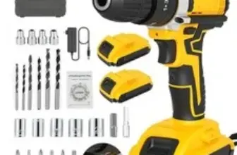 Cordless Hammer Drill & Impact Driver Combo Kit with 2 Batteries – $30.99