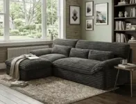 Corduroy Boneless Cloud Sectional Sofa for $390.99