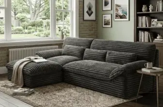 Corduroy Boneless Cloud Sectional Sofa for $390.99