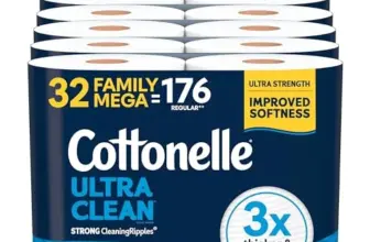 Cottonelle Ultra Clean Toilet Paper – 32 Mega Rolls for $22.61