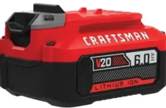 CRAFTSMAN V20 6Ah Lithium Ion Battery (CMCB206) for $59