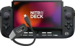 CRKD Nitro Deck+ Clear Black Edition Controller with HDMI Adapter for $34.99