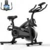 Cursor Fitness 300lb Adjustable Indoor Cycling Exercise Bike for $114.99