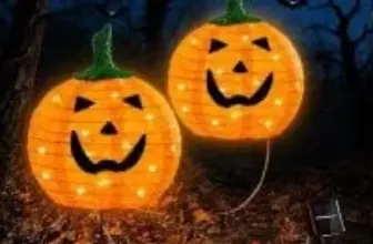 Daylightir Solar Halloween Pumpkin Lights (Pack of 2) for $12.34