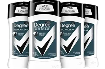 Degree Men UltraClear Antiperspirant Deodorant 4-Pack for $8.77