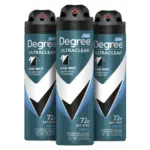 Degree Men UltraClear Antiperspirant Deodorant Dry Spray 3-Pack for $8.57