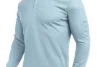 Deyeek Men’s Long Sleeve Polo Shirt with UPF 50+ Protection for $12.99