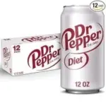 Diet Dr Pepper Soda Cans 12oz (2×12-Pack) for $9.14