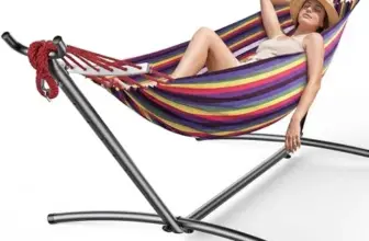 Double Hammock with Heavy-Duty Steel Stand for $49.50