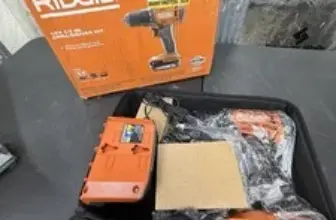 Ridgid R86001 18V Cordless 1/2″ Drill/Driver with Charger & Bag for $40.00