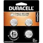 Duracell 2032 CR2032 3V Lithium Coin Battery 4-Pack – $3.79