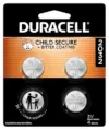 Duracell CR2032 3V Lithium Coin Batteries – 4 Count for $3.79