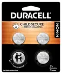 Duracell CR2032 3V Lithium Coin Batteries – 4 Count for $3.79