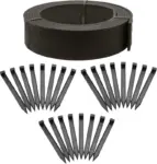 Easyflex 480″ x 4″ Composite Landscape Edging Kit in Black for $22.40