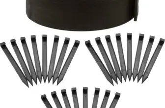 Easyflex 480″ x 4″ Composite Landscape Edging Kit in Black for $22.40