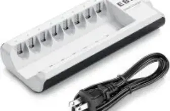 EBL 8-Bay AA AAA Battery Charger for $11.99