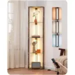 Edishine 5-Tier Glass Display Shelf with Remote Control Light for $47.49