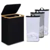 Efluky 160L 3-Section Laundry Basket with Lid – Now $16.99