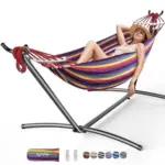 Everyfun Double Hammock with Stand for $49.50