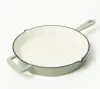 Figmint 12″ Enameled Cast Iron Skillet in Sage Green for $15.99