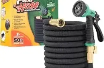 Flexi Hose 50ft Expandable Garden Hose with 8 Function Nozzle – $39.99