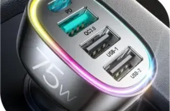 FLYLEAD 75W 4-Port USB-C / USB-A Car Charger for $7.99