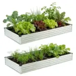 Foxlang Galvanized Raised Garden Bed (2 PCS) for $36.99
