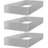 Frizione 4×2′ Galvanized Steel Raised Garden Bed Set for $35.99