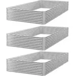 Frizione 4×2′ Galvanized Steel Raised Garden Bed Set for $35.99