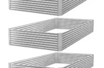 Frizione 4×2′ Galvanized Steel Raised Garden Bed Set for $35.99