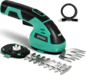 Garvee 2-in-1 Cordless Hedge Trimmer & Grass Shears, 7.2V, $20