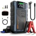 Geeneu W100 3000A Car Battery Jump Starter with 150PSI Tire Inflator for $35.98