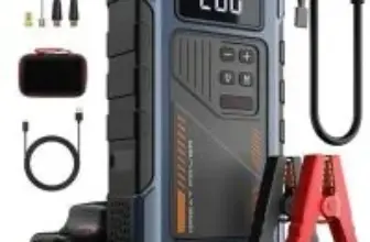 Geeneu W100 3000A Car Battery Jump Starter with 150PSI Tire Inflator for $35.98