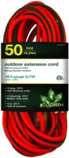 GoGreen 50-Foot Heavy-Duty Outdoor Extension Cord for $3.38