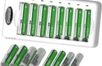 Granicell 2800mAh & 1100mAh Rechargeable Batteries with Charger (16-Pack) for $14.99