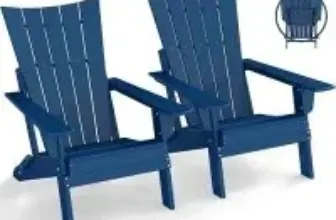 Greenvines HDPE Plastic Outdoor Folding Adirondack Chairs (2-Pack) for $119.99