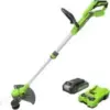 Greenworks 12″ 24V Cordless String Trimmer/Edger with Battery & Charger for $79.00