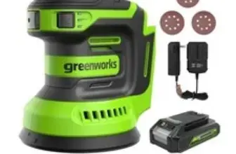 Greenworks POWERALL 24V Cordless 5” Orbital Sander with 2Ah Battery & Charger – $35.99