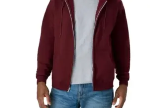 Hanes Men’s Ecosmart Full-Zip Fleece Hoodie for $9.10