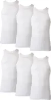 Hanes Men’s Medium Cotton Tank Undershirt 6-Pack for $9.99