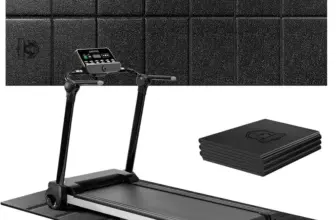 Hapbear 68″x24″ Non-Slip Foldable Treadmill Mat for $13.99